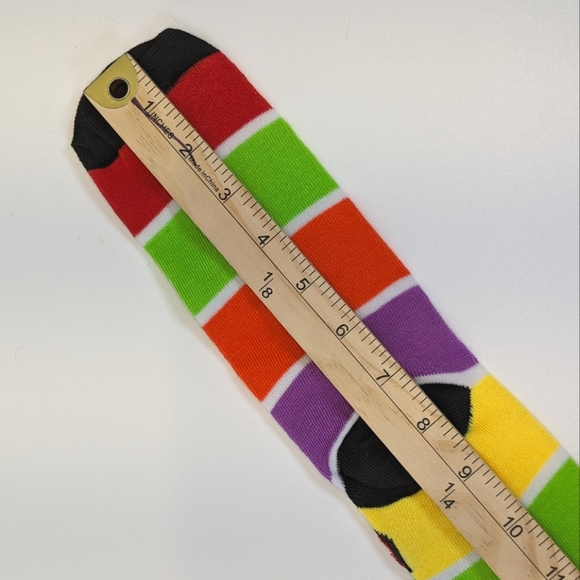New Novelty "Lucky" Charms Crew Rainbow Fun Socks Unisex - Picture 4 of 5